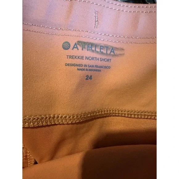 NWT Athleta Trekkie North Shorts-Light Orange/Clay Color-Women's Size 24 - Picture 5 of 6